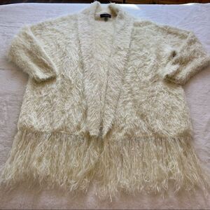 Jolibel Cream Open Front Cardigan Size Medium